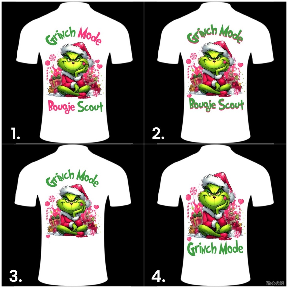 Christmas Theme Grench Santa White Unisex Graphic Tees  Sizes Mens M - XXXL